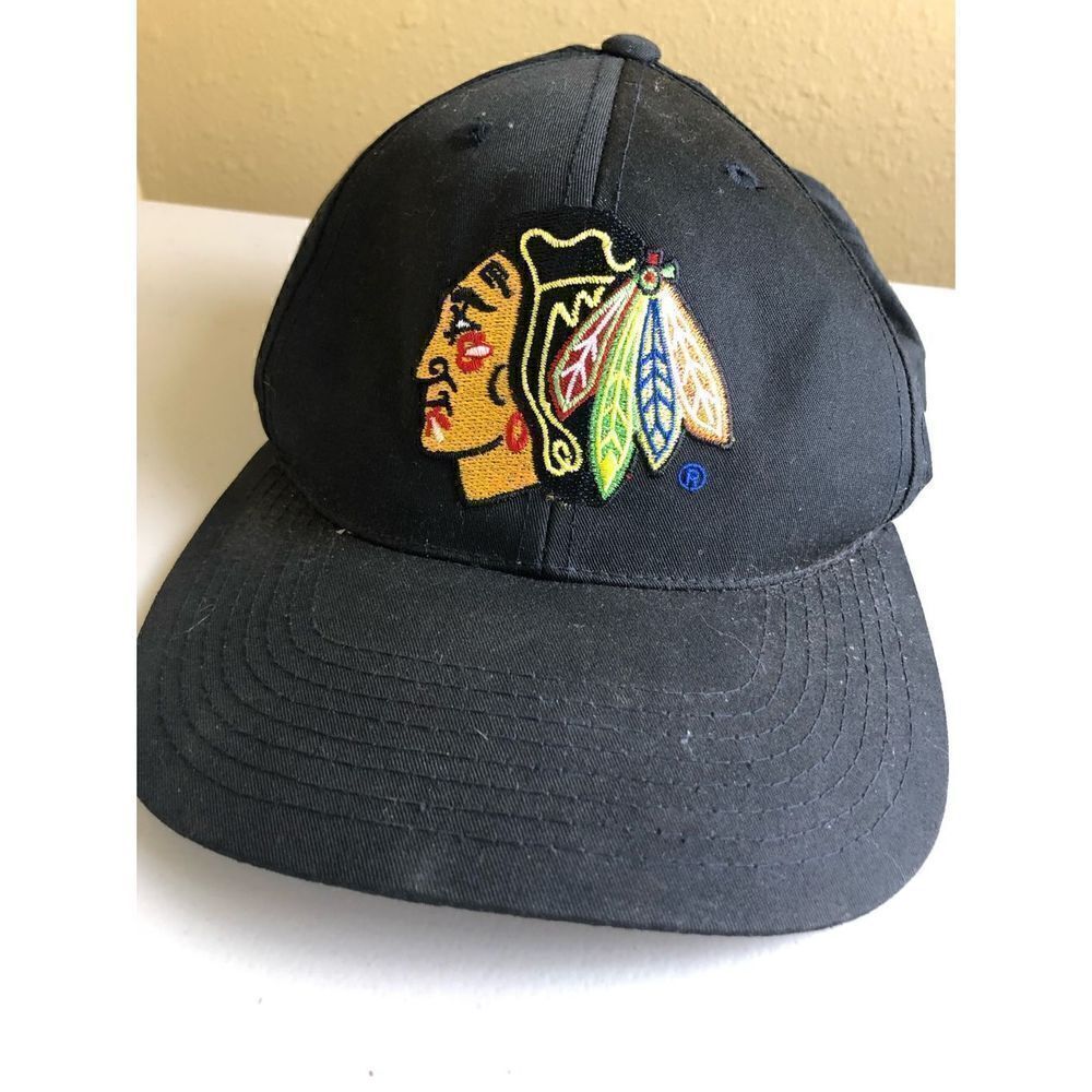 Chicago Blackhawks Baseball Cap Embroidered - Picture 2 of 10
